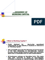 Assessment of Working Capital