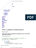 Write A C Program To Calculate Pow (X, N) - GeeksforGeeks