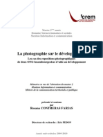 La Photographie Sur Le Déveleoppement - Mémoire Master II