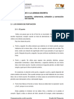 Bloque III. Tema 2. Adecuacion Coherencia Cohesion y Correccion en La Expresion Escrita