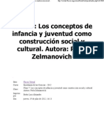 MODULO 2 Clase 7 - Los Conceptos de Infancia y Juventud Como Construcción Social y Cultural - Perla Zelmanovich