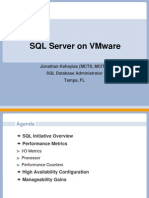 SQL Server On Vmware: Jonathan Kehayias (MCTS, Mcitp) SQL Database Administrator Tampa, FL