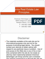 California Real Estate Law Principles