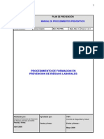 Procedimiento de Formacion en PRL