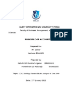 Accounting KFC Holdings Financial Ratio Analysis of Year 2009