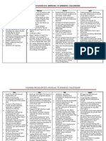 HR Planning Calendar