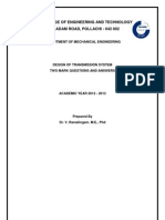 Design of Transmission System - 2 Marks - All 5 Units