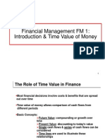 Financial Management FM 1: Introduction & Time Value of Money