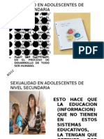 Sexualidad en Adolescentes de Nivel Secundaria Tarea 3