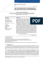 AES Encryption Algorithm Hardware Implementation Architecture: Resource and Execution Time Optimization