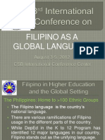 Filipino Global Language