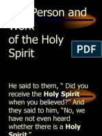 The Person and Work of The Holy Spirit ODCF July 12 2012