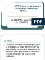 Actuacion de Los Peritos y El Nuevo Codigo Procesal Penal