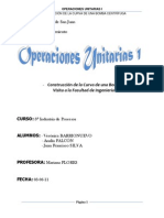 Informe Operaciones Unitarias I - Curva de La Bomba