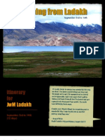 JWM Ladakh - Sep 2012 Itinerary & Costs