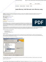 Integrating IBM Lotus Domino Directory With Microsoft Active Direct