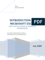 Microsoft Excel For Chemical Engineers Notes (By Moataz and Mohammed)