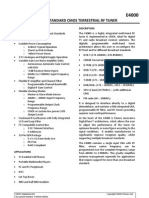 Elonics E4000 Low Power CMOS Multi Band Tuner Datasheet