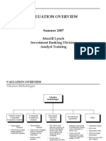 Merrill Lynch 2007 Analyst Valuation Training