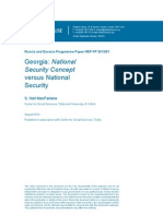 Georgia-National Security Concept Versus National Security