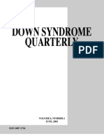 Down Syndrome Quarterly - Handout From Pat Winder's Presentation