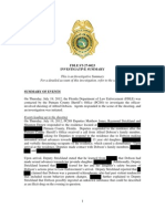 FDLE Investigative Summary