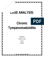 CASE ANALYSIS - Chronic Tympanomastoiditis