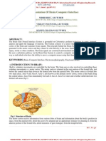 Implementation of Brain Computer Interface: Abstract