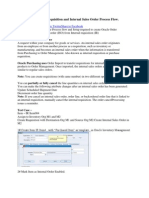 Oracle R12 Internal Requisition and Internal Sales Order Process Flow