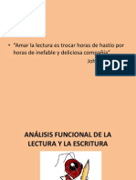 Análisis Funcional de La Lectura y La Escritura