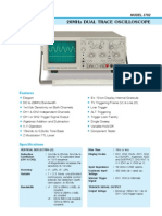 3702 - 20MHz Dual Trace Oscilloscope