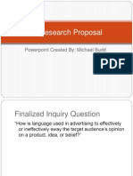 IP Research Proposal: Powerpoint Created By: Michael Budd