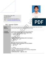 CV - Md. Sarwar Kabir