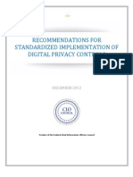 Recommendations For Standardized Implementation of Privacy Controls