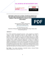 Identification of Factors and Development of Framework For Resource Management of New Product Development in Indian Automobile Industries