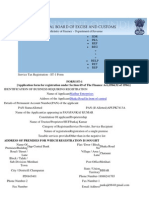 Form St-1 (Application Form For Registration Under Section 69 of The Finance Act, 1994 (32 of 1994) )