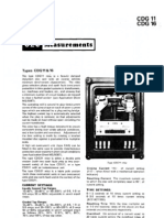 Measurements: CDG 11 CDG 16