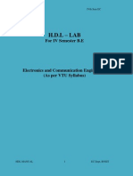 H.D.L - Lab: For IV Semester B.E