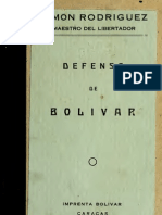 Simon Rodriguez - Defensa de Bolivar