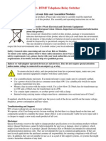 QUASAR CODES 3140 - DTMF Telephone Relay Switcher: General Guidelines For Electronic Kits and Assembled Modules