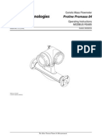 Proline Promass 84F Modbus RS485 Operating Instructions