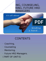 Coaching, Counseling, Mentoring & Future HRD Managers