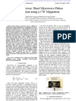 Variable Power Short Pulse Microwave Magnetron