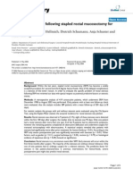 BMC Surgery: Early Rectal Stenosis Following Stapled Rectal Mucosectomy For Hemorrhoids