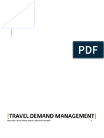 Travel Demand Management - Measures, Behavioural Impact and User Response