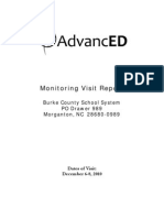 SACS CASI - Burke County December 2010 Monitoring Visit