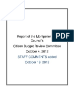 10232012-Department Head Responses To Budget Study Committee Report 10-19-12