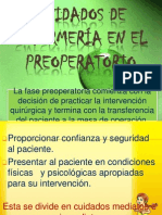 Cuidados de Enfermería en El Preoperatorio