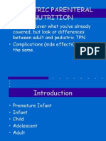 Pediatric Parenteral Nutrition