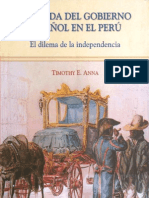 Timothy Anna - La Caída Del Gobierno Español en El Perú